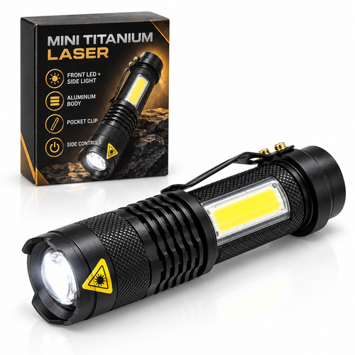 Linterna Mini Titanium Laser