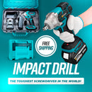 Gráfico promocional de la herramienta IronTork, estuche y accesorios