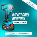 Banner de funciones de la herramienta inalámbrica de impacto IronTork