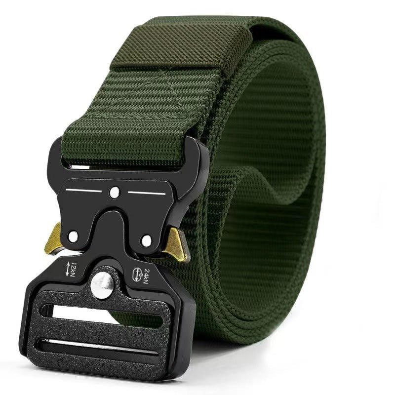 Supplier view of the green Phantom quick-release belt.