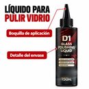 Detalle de un frasco D1 para pulir vidrio y su boquilla de aplicación.