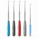 HookGlide opción de cinco piezas: cuatro extractores largos y uno corto.