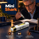Gráfico de características Mini Shark que muestra el uso de las luces frontales y laterales