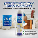 Gráfico promocional de espuma expansiva de poliuretano con usos de sellado de huecos