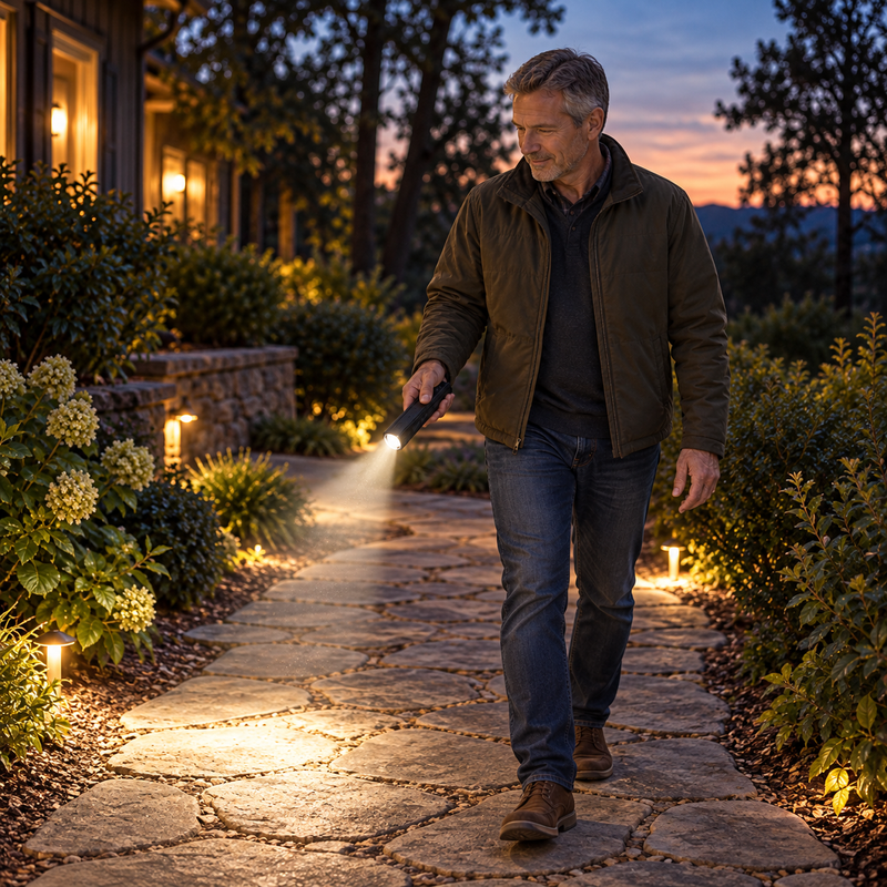 TrailCore — Dirige su luz LED frontal.