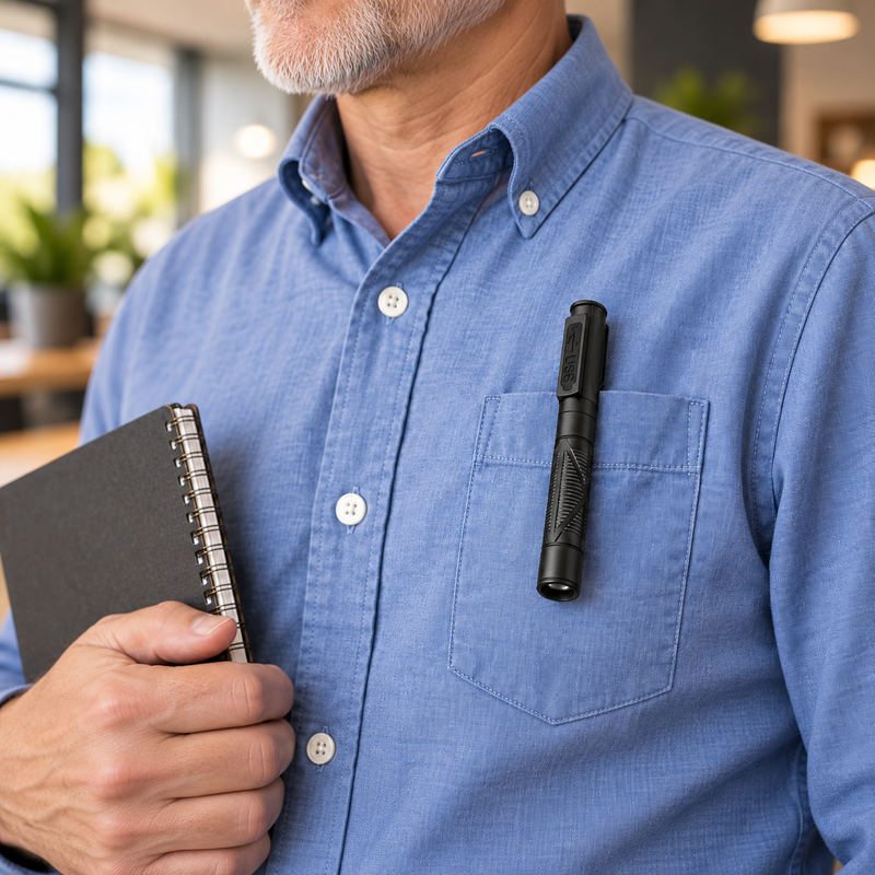 PrismPen — Lleva una linterna con forma de pluma.