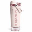 Botella rosa Vitalize mostrada sobre un fondo blanco