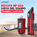 NOYAFA NF-824: vista del equipo rojo y negro, con pantallas y controles.