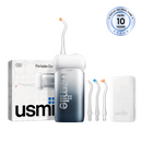 Azul oscuro usmile C10 kit de irrigación dental con puntas y embalaje