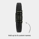Gráfico de la pulsera personalizada con posiciones para nombres a medida