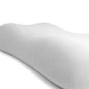 Detalle de la superficie contorneada de la almohada blanca Deep Sleep