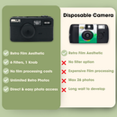 Tabla comparativa de DigiDispo y una cámara desechable de película