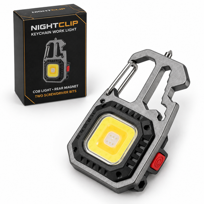 NightClip — Luz LED multifuncional de llavero