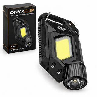 Onyxclip — Minilinterna LED y COB de llavero