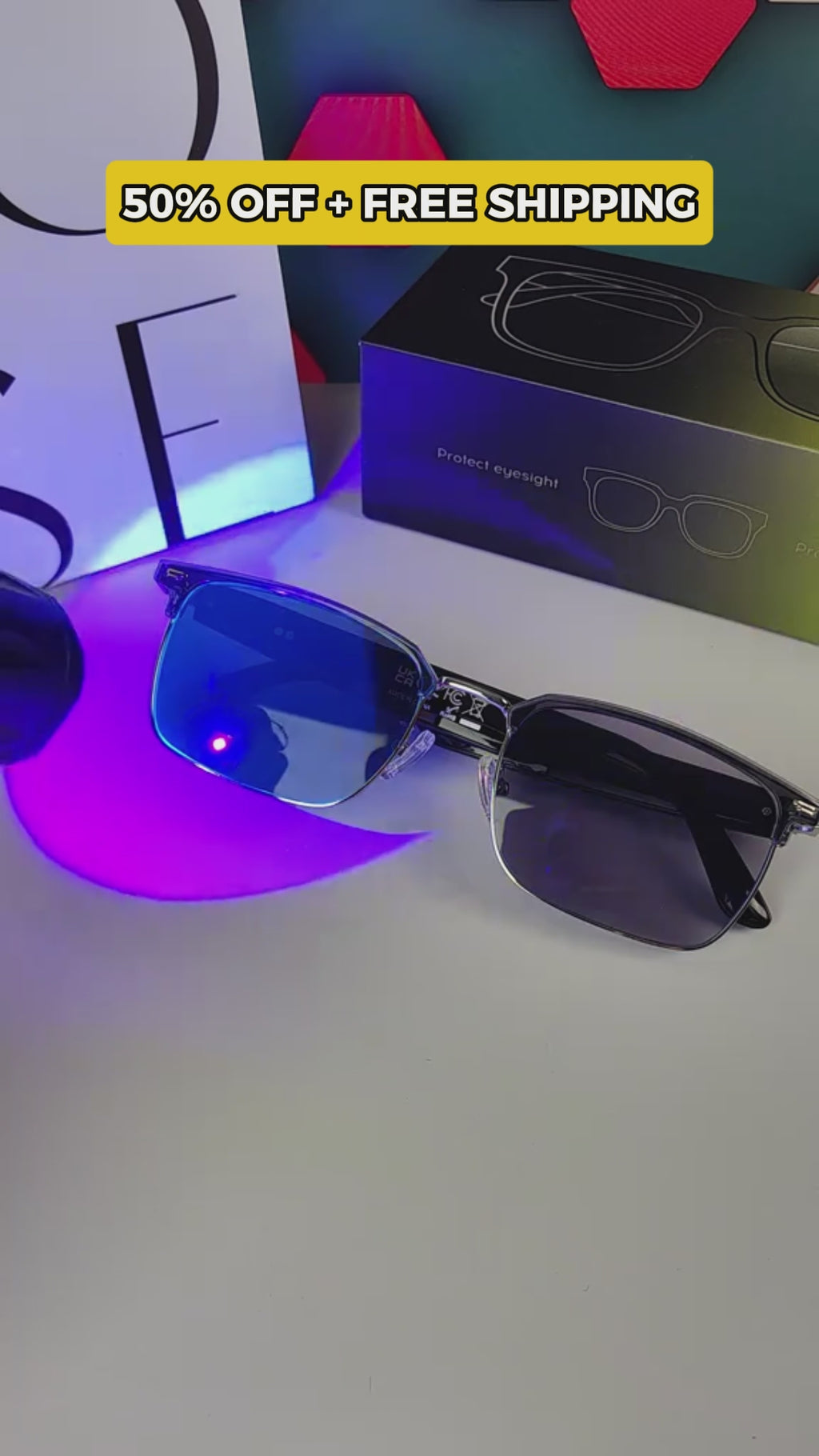 Video de demostración de primer plano de lentes SmartVision